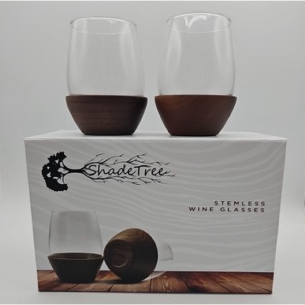 Shadetree Stemless Wine Glasses, set of two